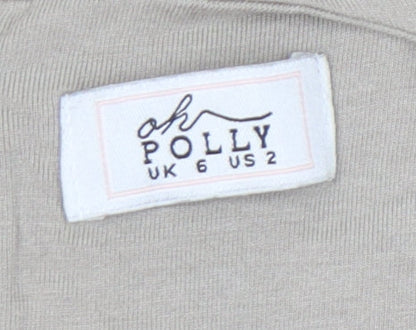 Oh Polly Women’s Beige Playsuit Size 6 Sleeveless