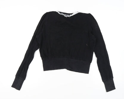 Womens UK Size M Yumi Black Cardigan Jumper