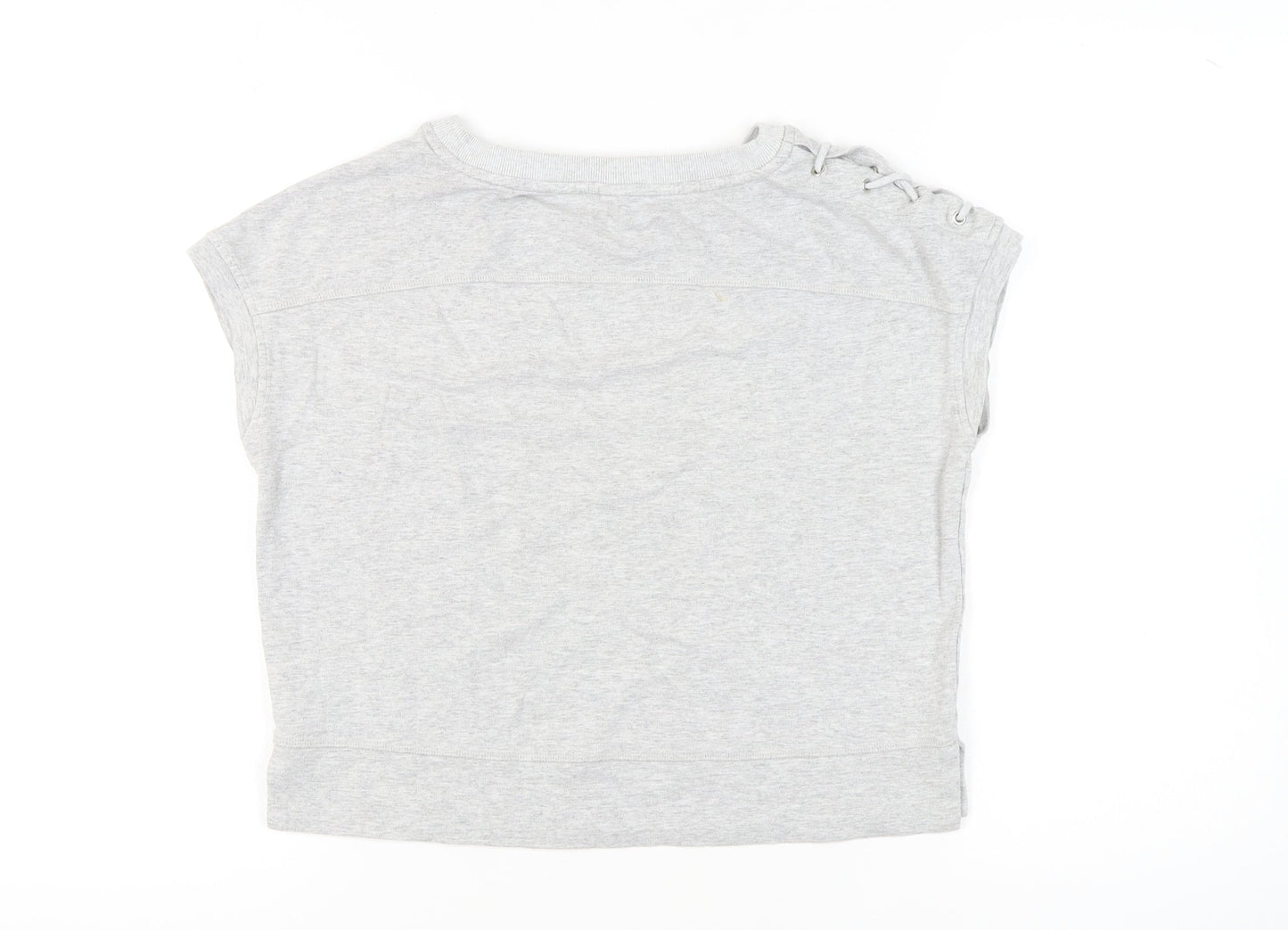 Womens UK Size 10 Karen Millen Grey Jersey T-Shirt