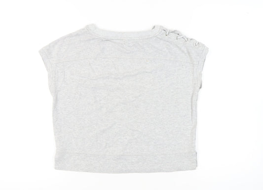 Karen Millen Women's Grey Size 10 Jersey Top