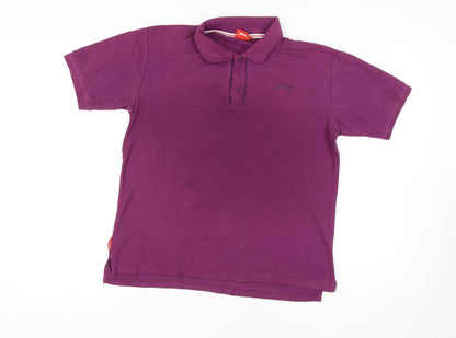Slazenger Men's Purple Polo Shirt Medium
