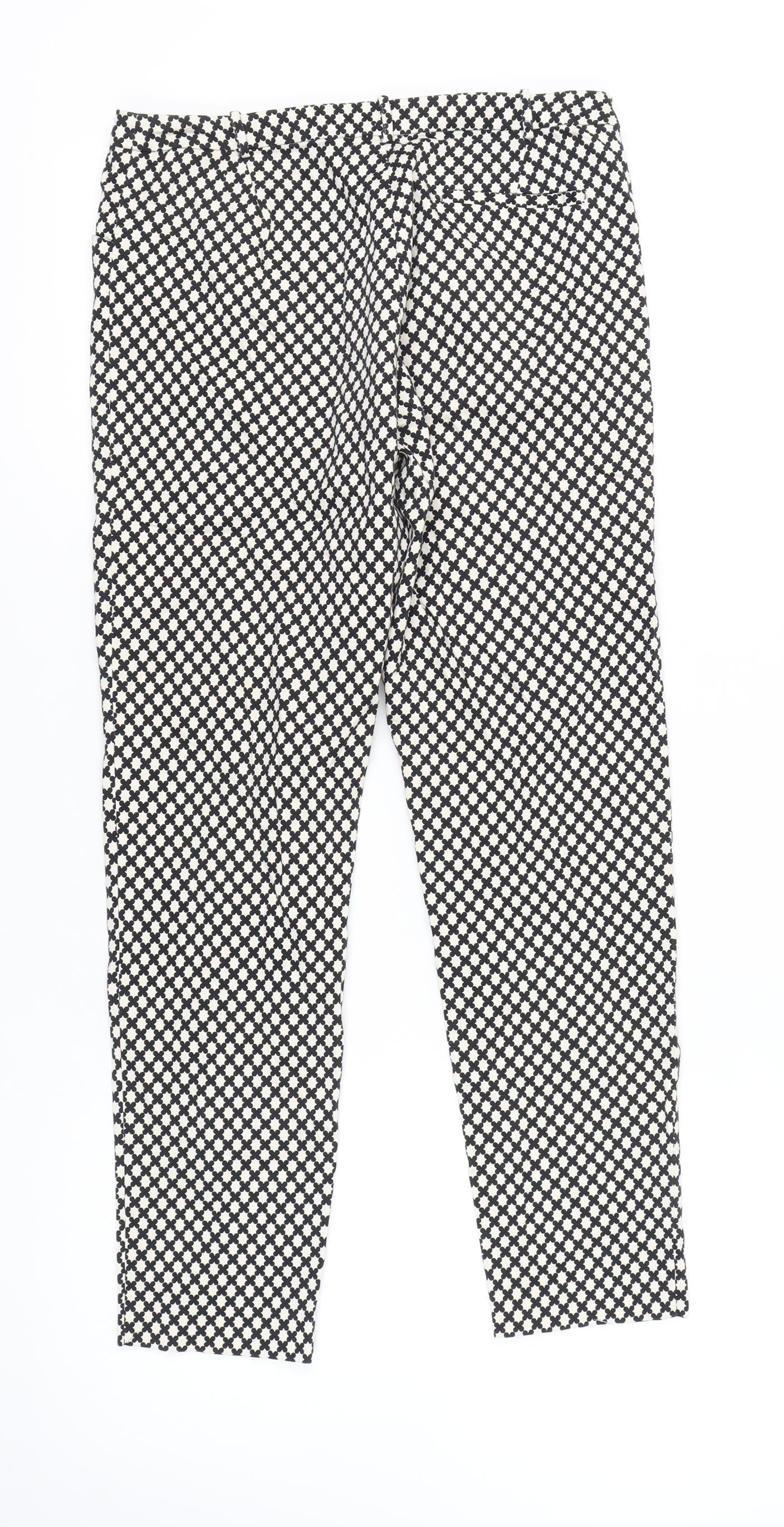 Womens UK Size 10 Oasis   Black Trousers