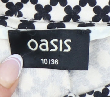 Womens UK Size 10 Oasis   Black Trousers