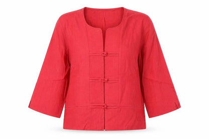 Womens UK Size 10 Steilmann Red Basic Jacket