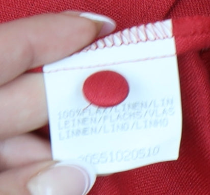 Womens UK Size 10 Steilmann Red Basic Jacket