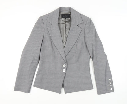 Jaeger Women's Grey Pinstripe Blazer, Size 10