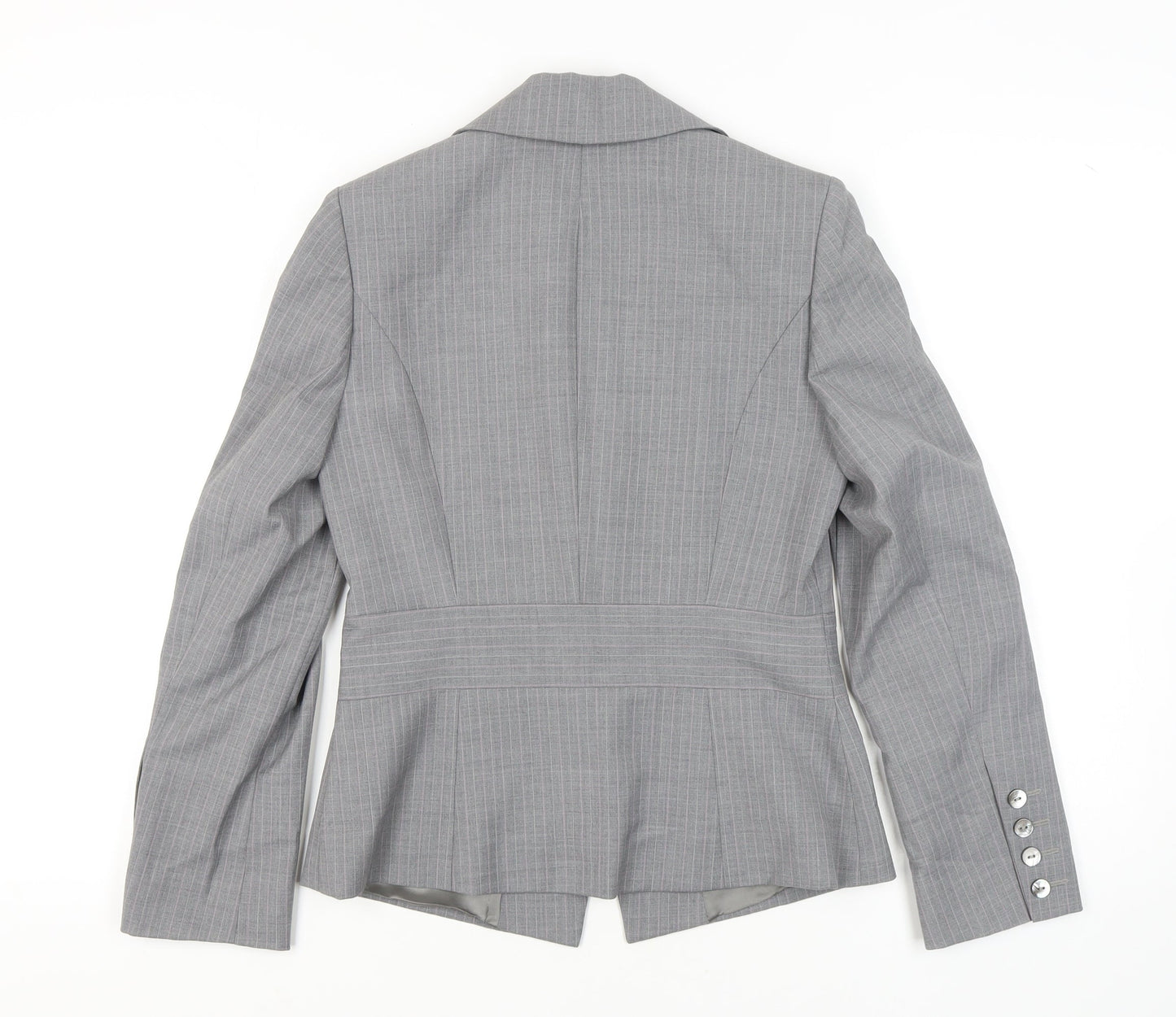 Jaeger Women's Grey Pinstripe Blazer, Size 10
