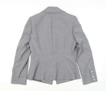 Jaeger Women's Grey Pinstripe Blazer, Size 10