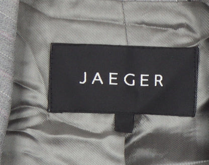 Jaeger Women's Grey Pinstripe Blazer, Size 10