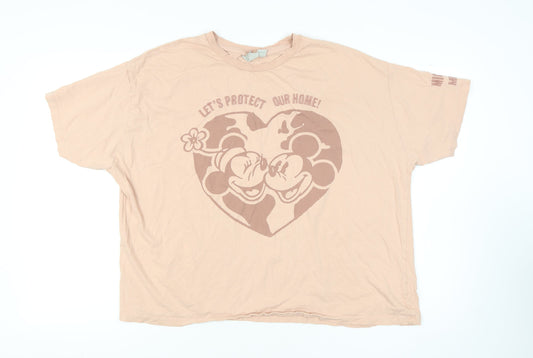Womens UK Size 2XL Disney Beige  T-Shirt