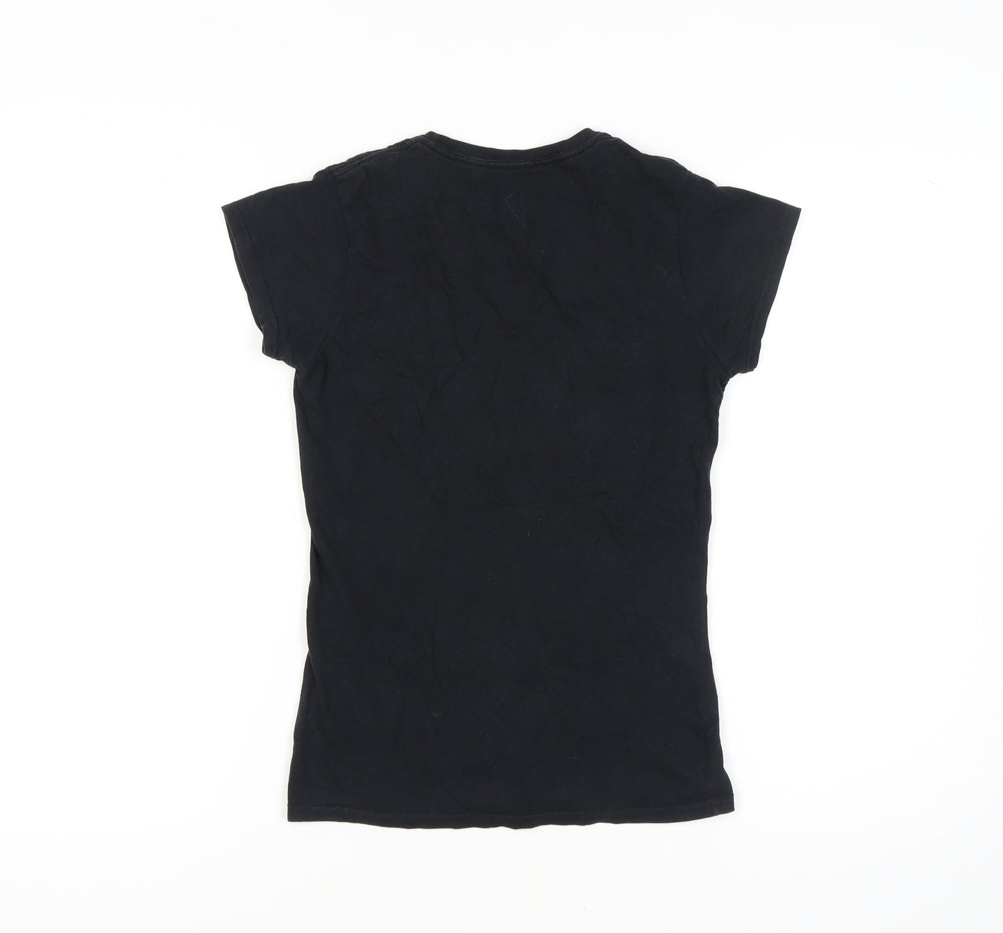 Disney Women's Black S Cartoon T-Shirt