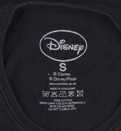 Disney Women's Black S Cartoon T-Shirt