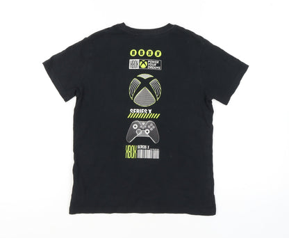 Next Boys Black Xbox T-Shirt 10 Years Graphic Print