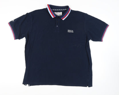 Cotton Traders Men's Blue Polo Shirt XL