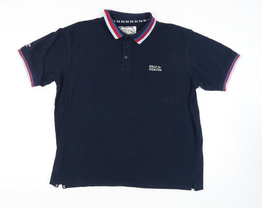 Cotton Traders Men's Blue Polo Shirt XL