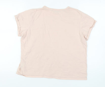 U.S. Polo Assn. Women's Beige XL Basic T-Shirt