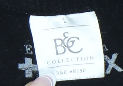 B&C Collection Black Music T-Shirt L Unisex Adults