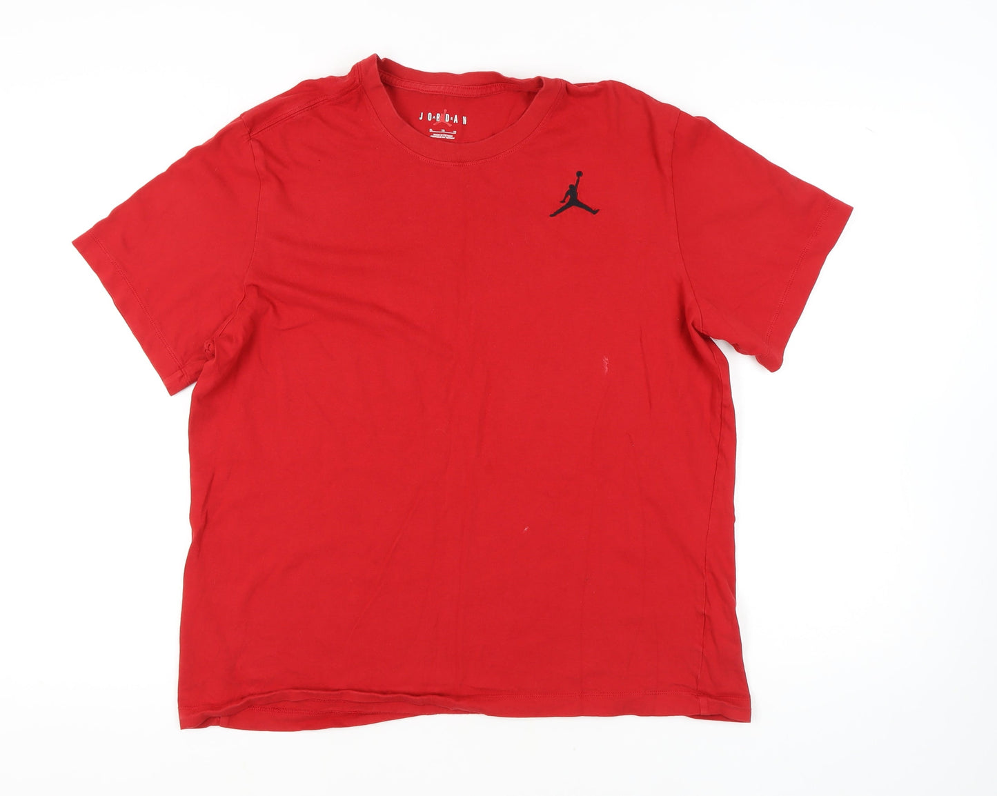 Jordan Men's Red XL Cotton Crew Neck T-Shirt