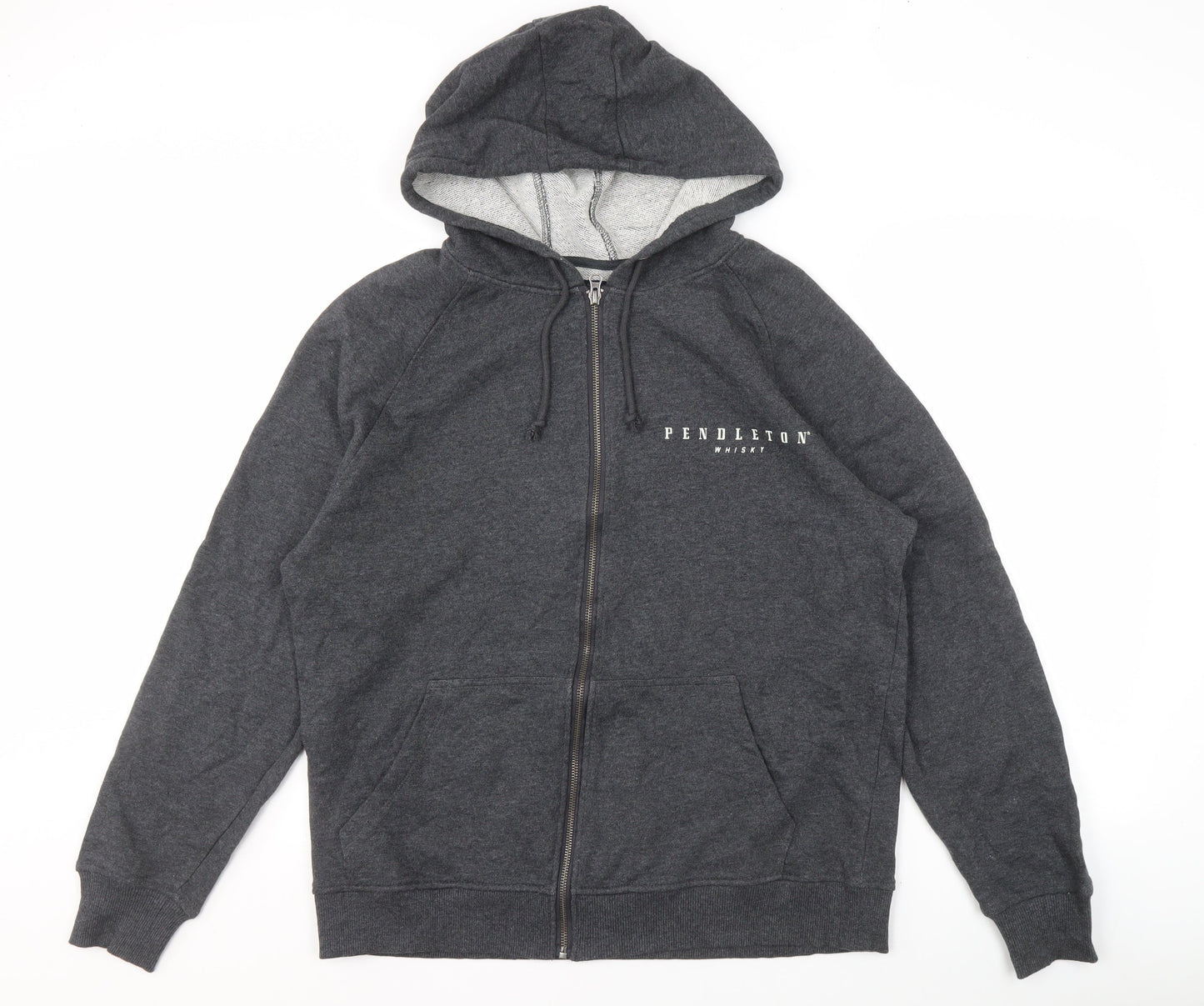 Pendleton Men's Grey Full Zip Logo Hoodie M