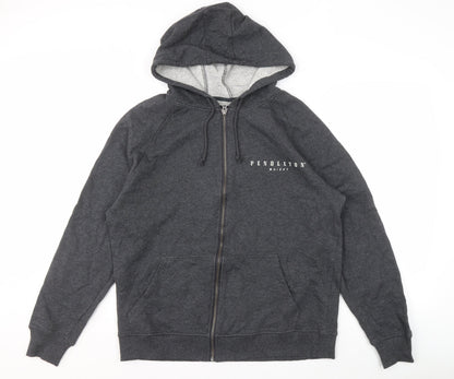 Pendleton Men's Grey Full Zip Logo Hoodie M