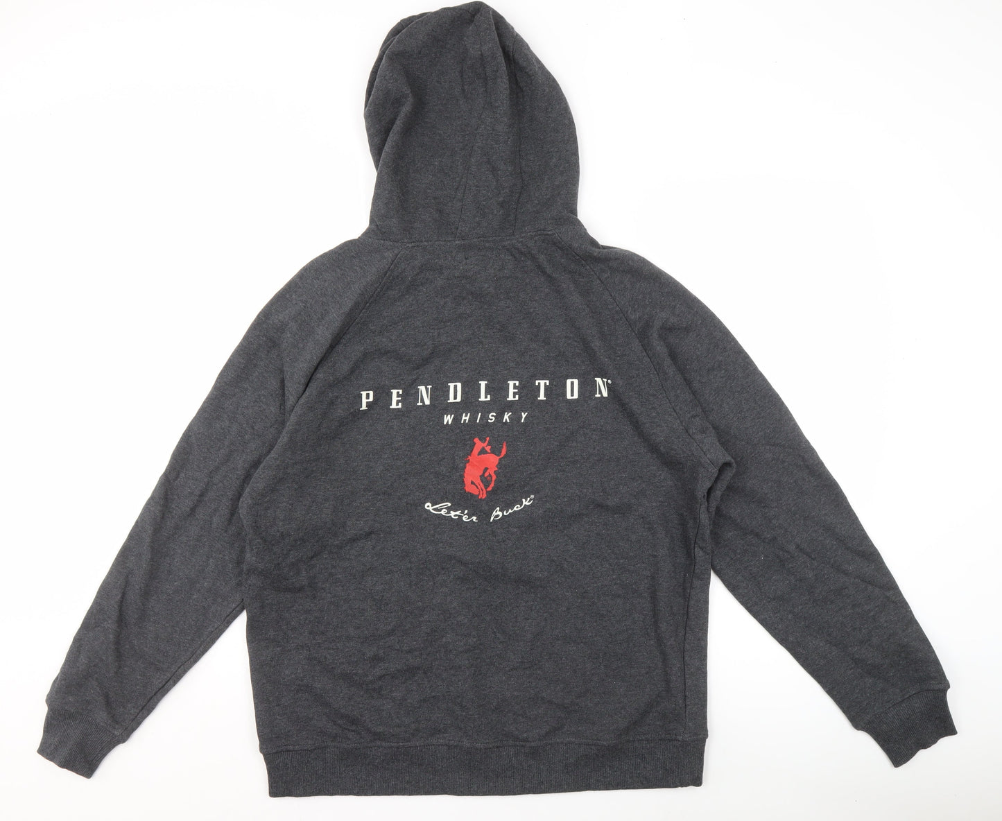 Pendleton Men's Grey Full Zip Logo Hoodie M