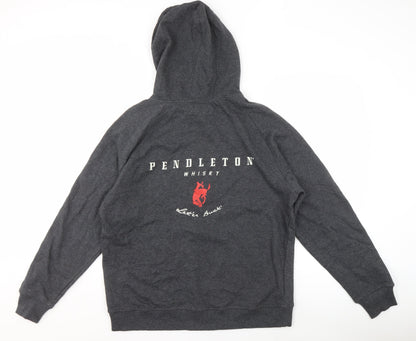 Pendleton Men's Grey Full Zip Logo Hoodie M