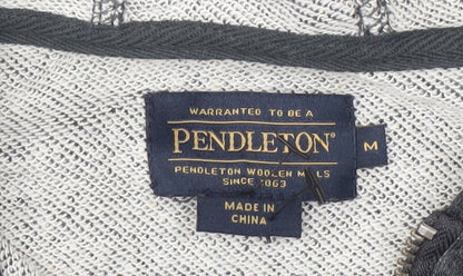 Pendleton Men's Grey Full Zip Logo Hoodie M