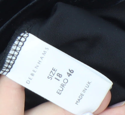 Debenhams Women’s Black Floral Slip Dress Size 18