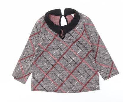 Henry Holland Women's 8 Multicoloured Plaid Blouse