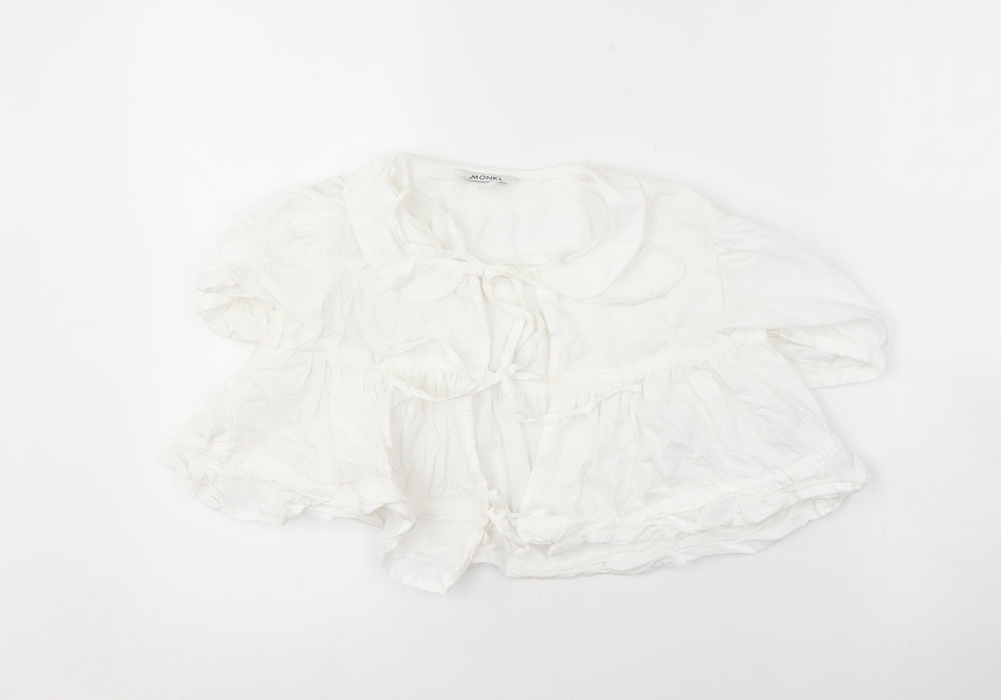Womens UK Size 10 Monki White  Blouse