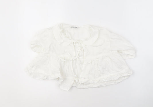 Womens UK Size 10 Monki White  Blouse