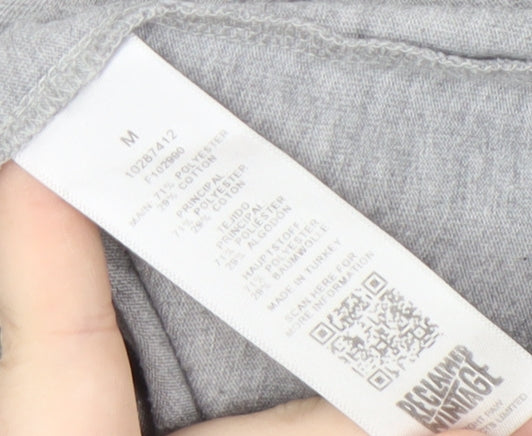 Reclaimed Vintage Grey Crew Neck Men's T-Shirt M