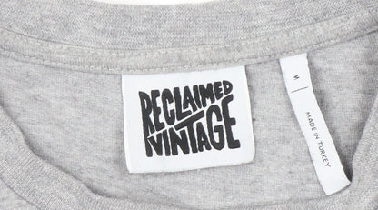 Reclaimed Vintage Grey Crew Neck Men's T-Shirt M