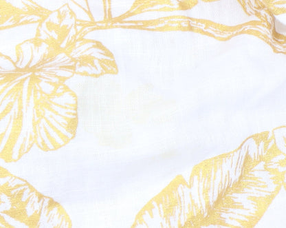 Next Women's Yellow Floral Dress Size 10