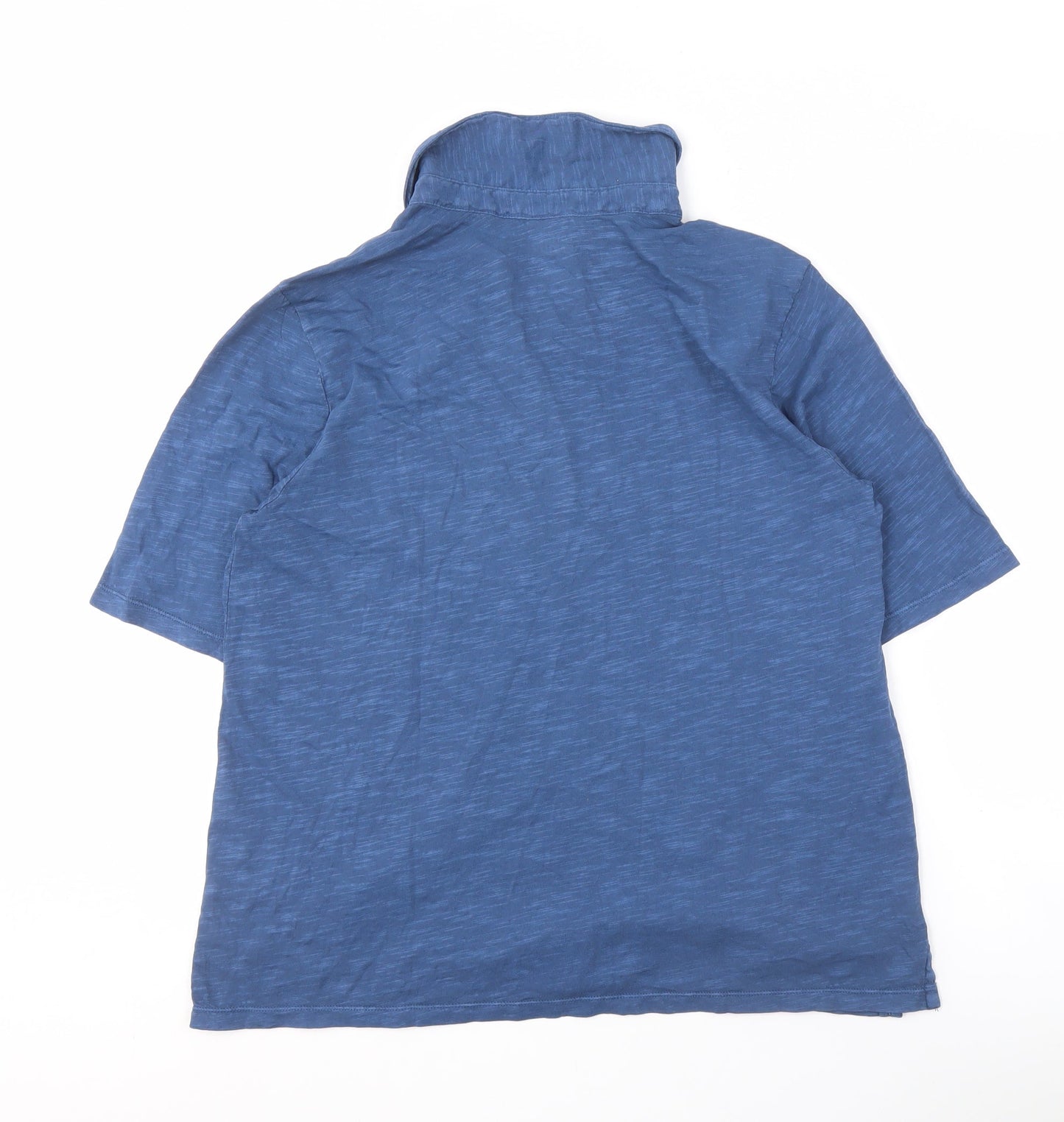 Lands' End Men's Blue Collared T-Shirt M