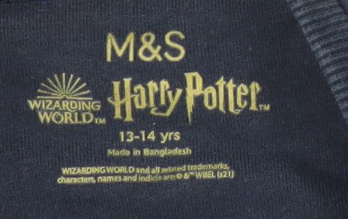 Marks and Spencer Girls Blue Harry Potter Sweatshirt 13-14 Years