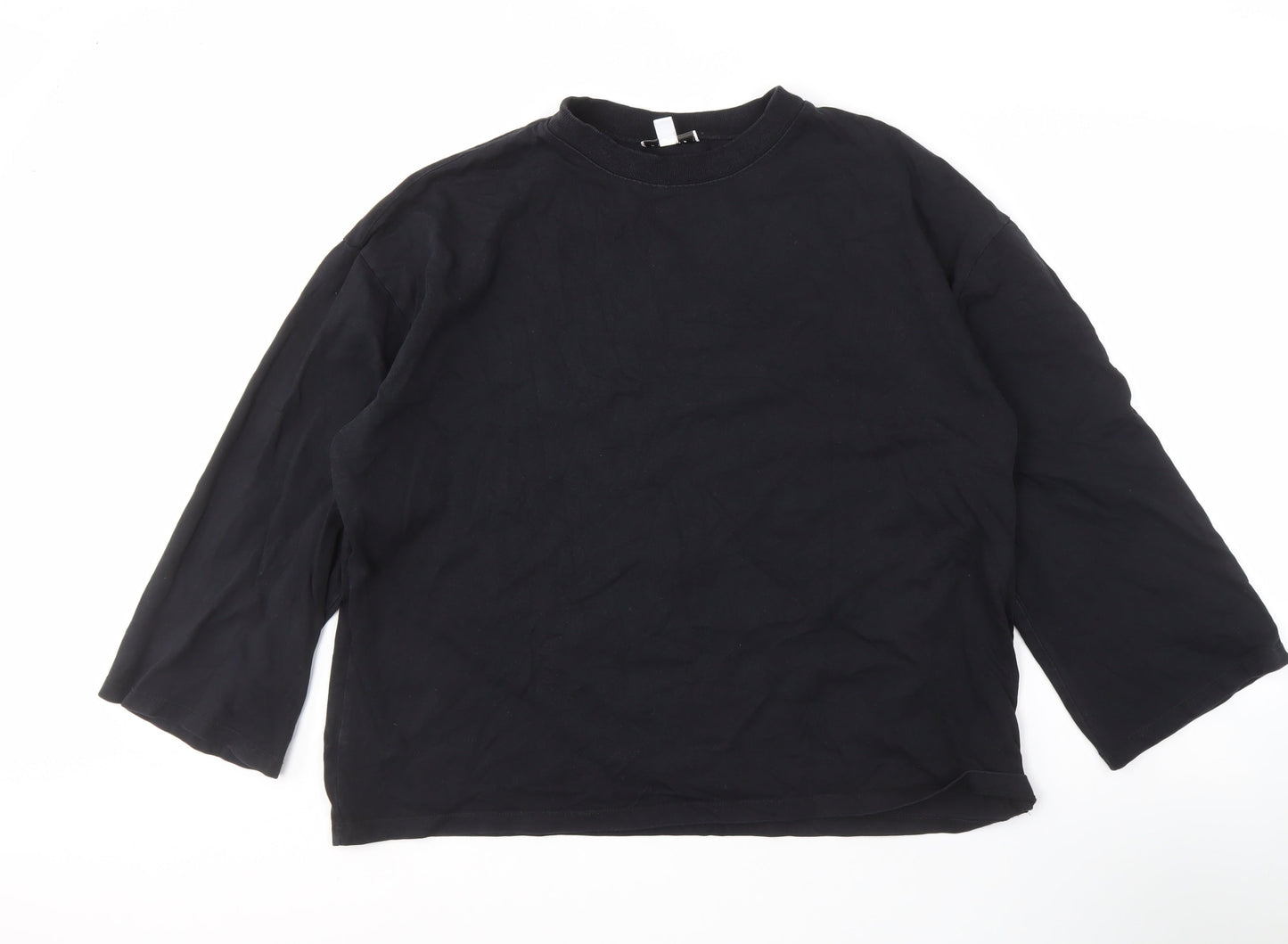 Womens UK Size S Topshop Black Basic T-Shirt