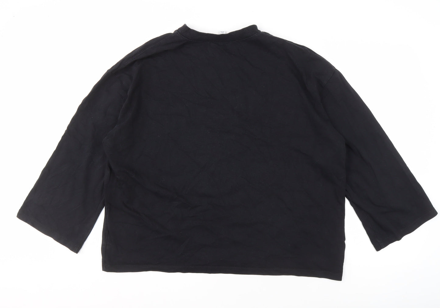 Womens UK Size S Topshop Black Basic T-Shirt