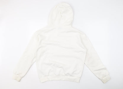 Destination Girls White Pullover Hoodie, Christmas Graphic, Size 12