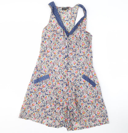 Warehouse Women’s Floral Playsuit Multicoloured Size 8