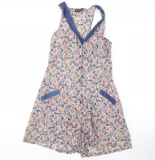 Warehouse Women’s Floral Playsuit Multicoloured Size 8