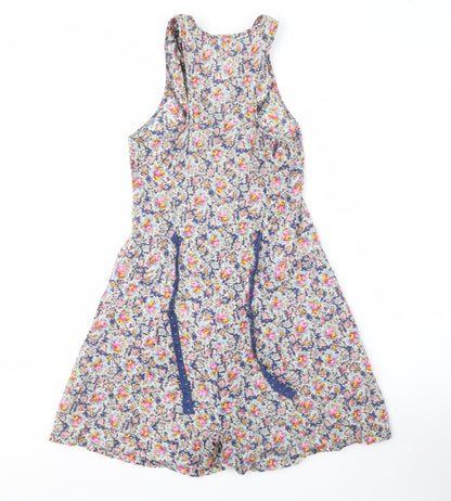 Warehouse Women’s Floral Playsuit Multicoloured Size 8