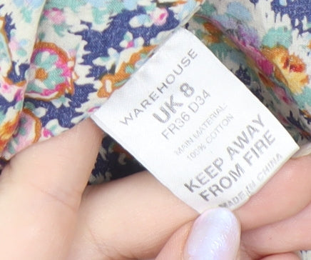 Warehouse Women’s Floral Playsuit Multicoloured Size 8