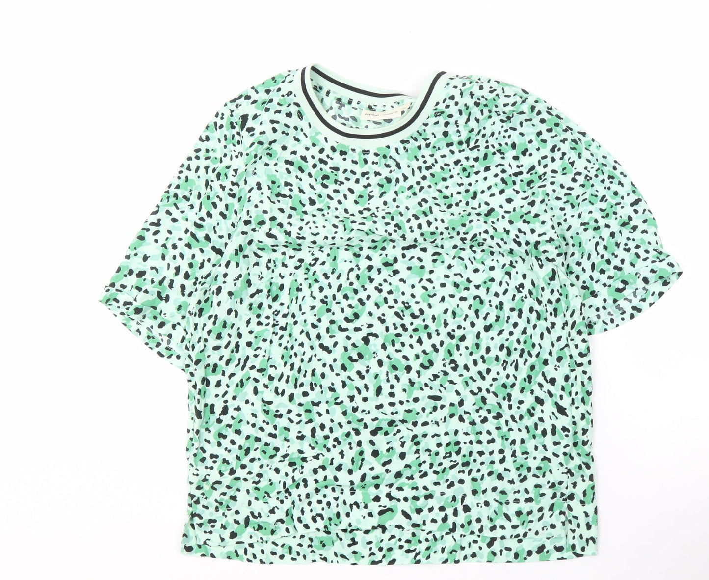 Womens UK Size 10 InWear Green Basic T-Shirt