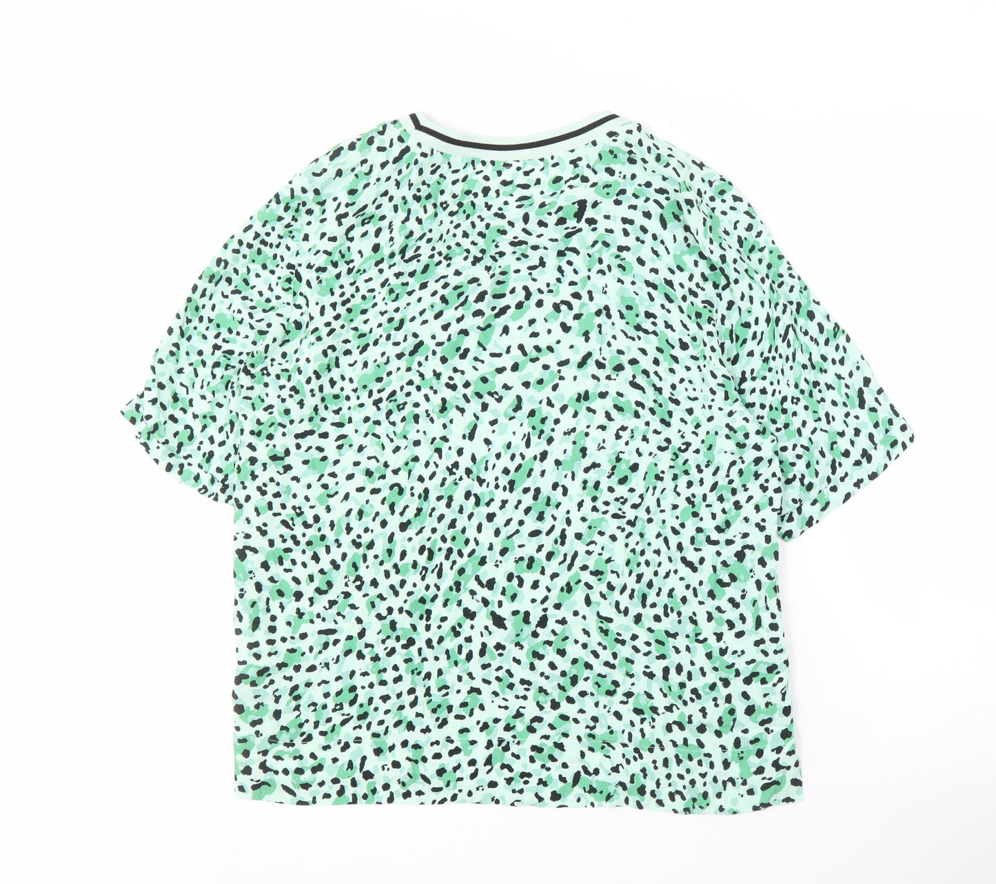 Womens UK Size 10 InWear Green Basic T-Shirt