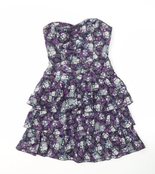 Oasis Women’s Floral Strapless Dress - Size 8