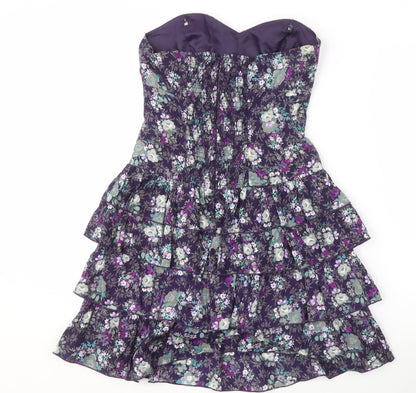 Oasis Women’s Floral Strapless Dress - Size 8