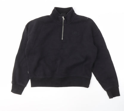 Superdry Women's Black Pullover Sweatshirt Size 12