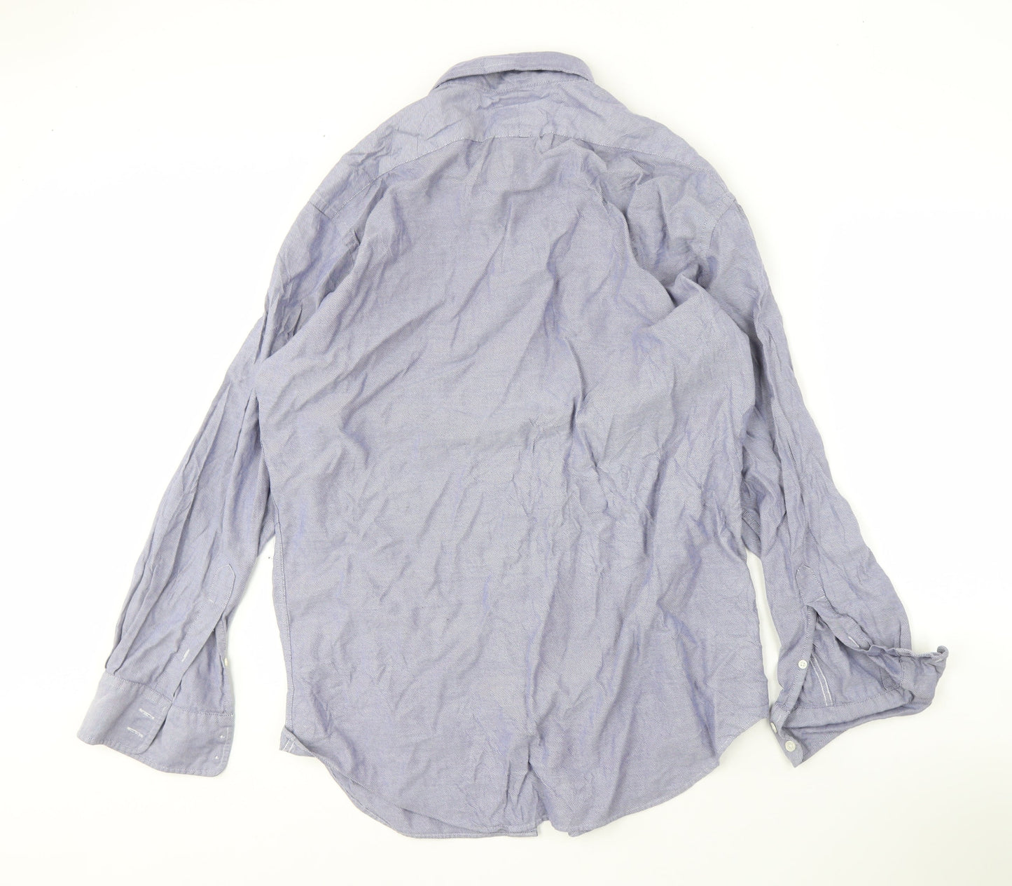 T.M. Lewin Men's Blue Slim Fit Shirt Size 36