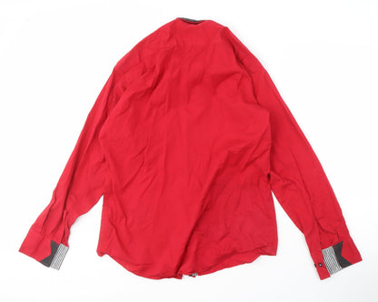 Lyon Becker Men's XL Red Button-Up Shirt